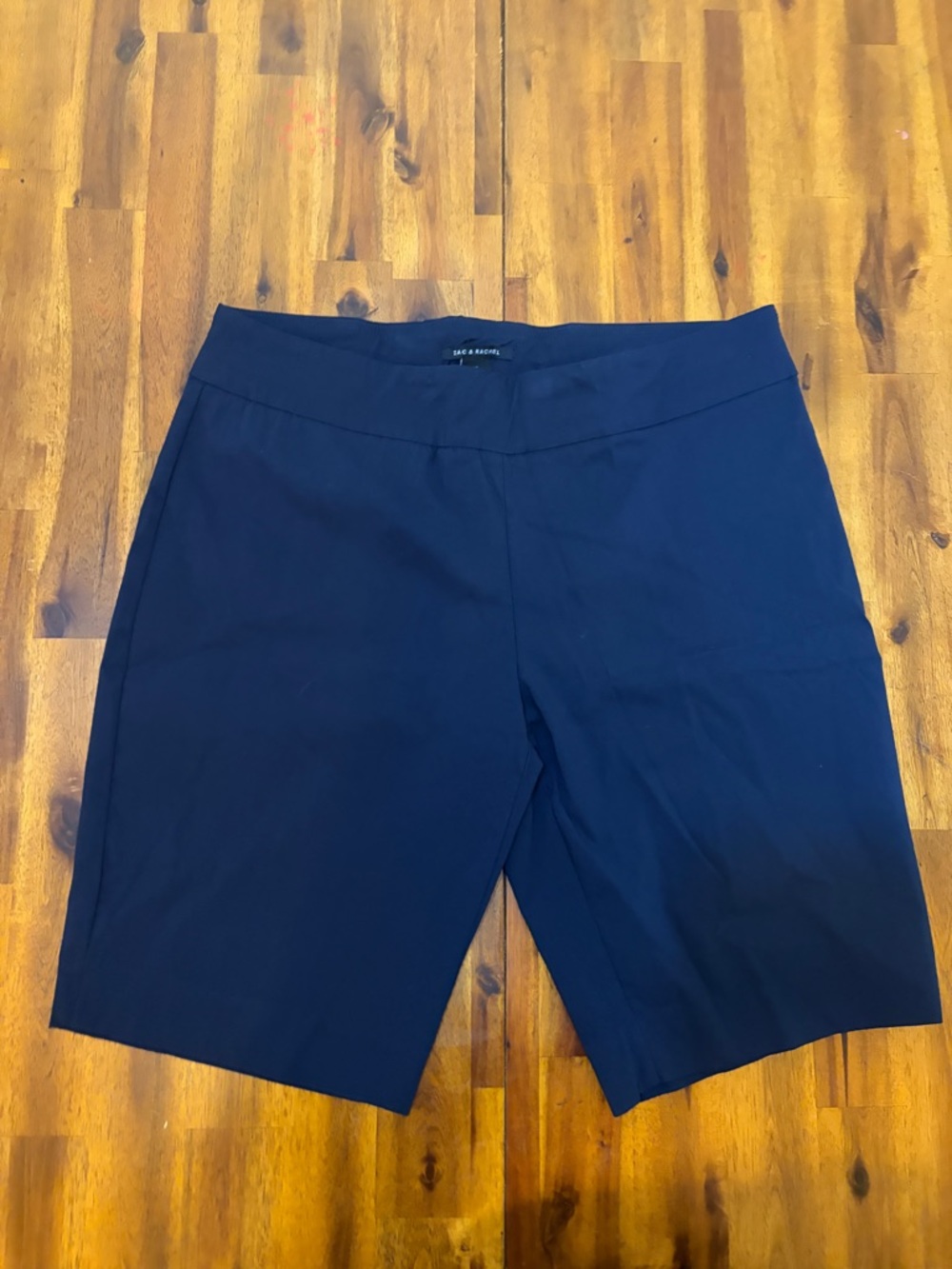 Zack and Rachel Stretch Pull-On Bermuda Shorts - Navy